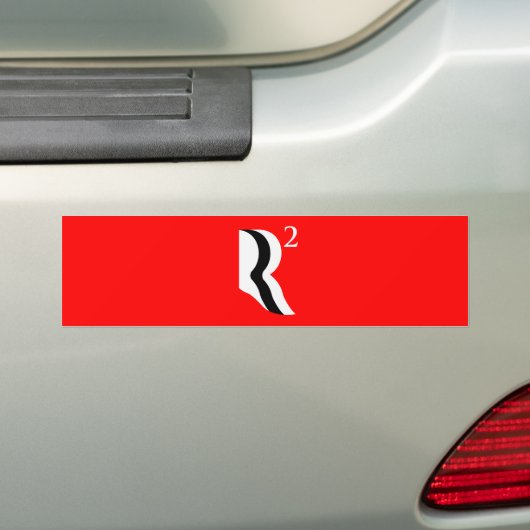 AUTOCOLLANT DE VOITURE R A AJUSTÉ - ROMNEY RYAN 12 - .PNG (En voiture)
