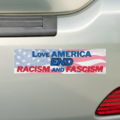 Autocollant De Voiture Racisme et fascisme de fin (En voiture)
