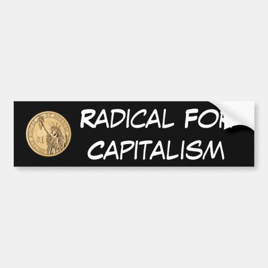 Autocollant De Voiture Radical pour le capitalisme (Devant)