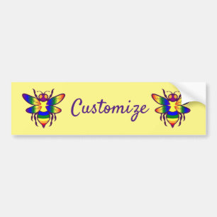 Autocollant De Voiture Rainbow Bee Thunder_Cove