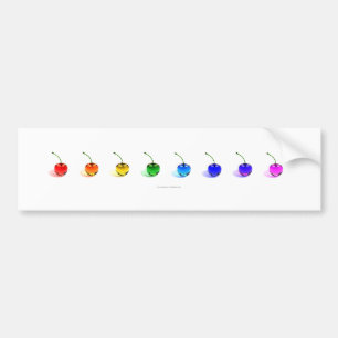 Autocollant De Voiture Rainbow Cherries Collection