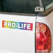 Autocollant De Voiture Rainbow Pro-Life (Sur camion)