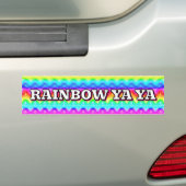 AUTOCOLLANT DE VOITURE RAINBOW YA YA (En voiture)