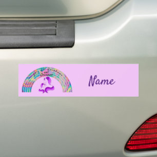 Autocollant De Voiture Rainbows psychédélique et Unicorns Thunder_Cove