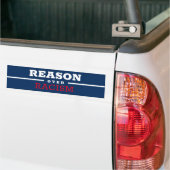 Autocollant De Voiture RAISON SUR L'Autocollant Bumper RACISM (Sur camion)