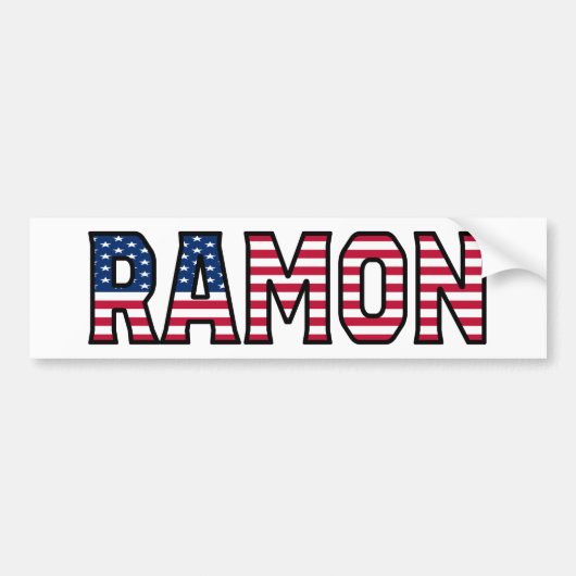 Autocollant De Voiture Ramon Nom Vorname USA Aufkleber Sticker Auto (Devant)