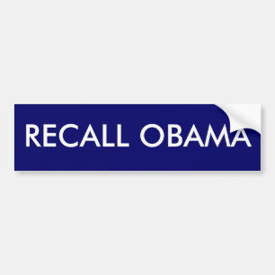 AUTOCOLLANT DE VOITURE RAPPEL OBAMA
