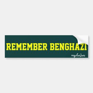 Autocollant De Voiture Rappelez-vous le bumpersticker de Benghazi par des