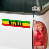 Autocollant De Voiture Rasta Flag Coloured Striped Custom (Sur camion)