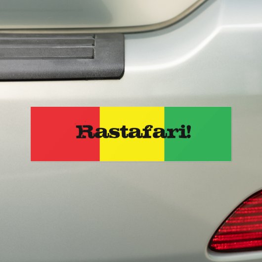 Autocollant De Voiture Rastafari ! Adhésif pour pare-chocs de conception (En voiture)