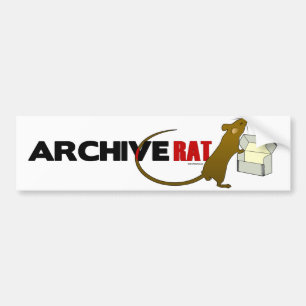 Autocollant De Voiture Rat d'archives (version 2)