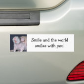 Autocollant De Voiture Rat mignon de sourire (En voiture)