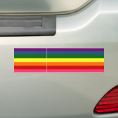 Autocollant De Voiture Rayures horizontales d'arc-en-ciel (En voiture)