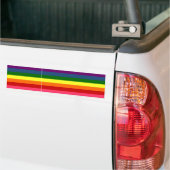 Autocollant De Voiture Rayures horizontales d'arc-en-ciel (Sur camion)