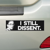 Autocollant De Voiture RBG : Je reste dissidente (En voiture)