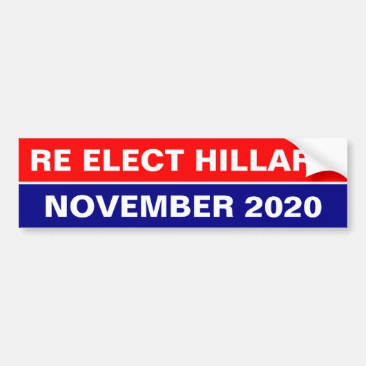 AUTOCOLLANT DE VOITURE RE ÉLISEZ HILLARY EN NOVEMBRE 2020 (Devant)
