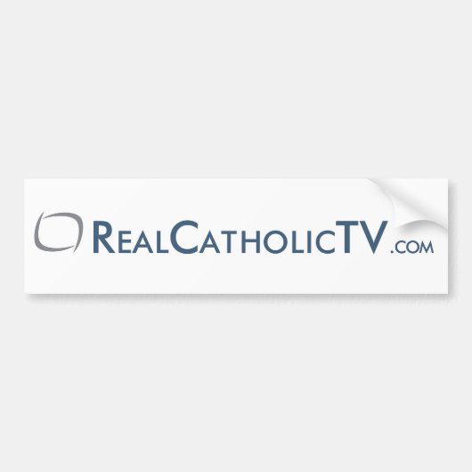 Autocollant De Voiture RealCatholicTV.com (Devant)
