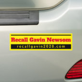 Autocollant De Voiture recallgavin2020 bumpersticker (En voiture)