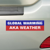 Autocollant De Voiture Réchauffement climatique AKA Sticker pare-chocs mé (En voiture)