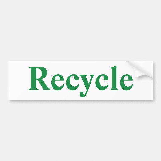 Autocollant De Voiture Recycler (Devant)