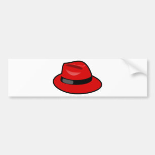 Autocollant De Voiture Red Hat Fedora