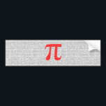 Autocollant De Voiture Red Number pi is a mathematical constant symbol<br><div class="desc">Red Number pi is a mathematical constant symbol</div>