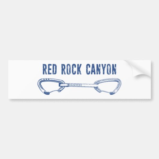 Autocollant De Voiture Red Rock Canyon Escalade Quickdraw (Devant)
