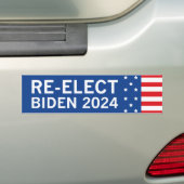 Autocollant De Voiture Réélire Biden 2024 (En voiture)