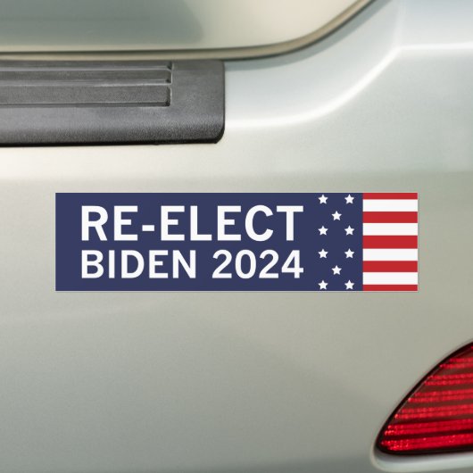 Autocollant De Voiture Réélire Biden 2024 (En voiture)