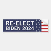 Autocollant De Voiture Réélire Biden 2024 (Devant)