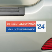 Autocollant De Voiture Réélire John Wick 2024 (En voiture)