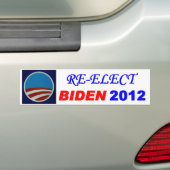 AUTOCOLLANT DE VOITURE RÉÉLISEZ BIDEN 2012 (En voiture)