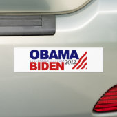 Autocollant De Voiture Réélisez Obama Biden '12 (En voiture)