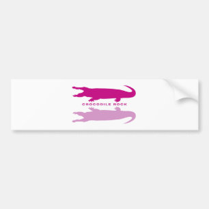 Autocollant De Voiture Réflexion crocodile violet)