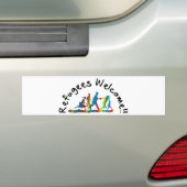 Autocollant De Voiture Refugees Welcome (En voiture)