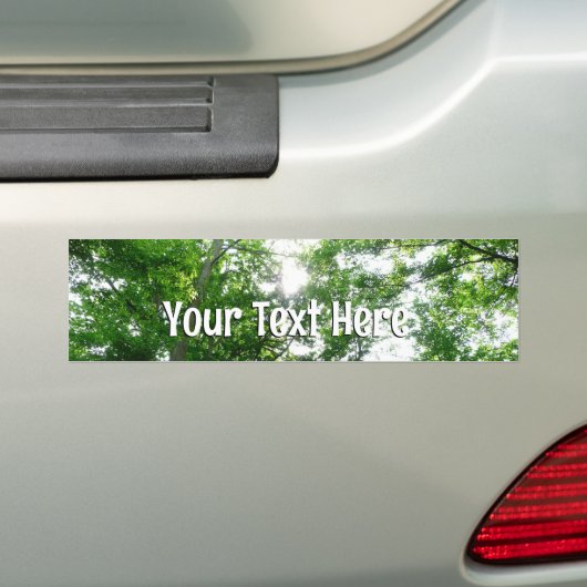 Autocollant De Voiture Regard sur les arbres d'été (En voiture)