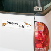 Autocollant De Voiture Règle de dragons ! (Sur camion)