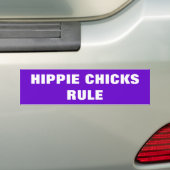 AUTOCOLLANT DE VOITURE RÈGLE HIPPIE DE POUSSINS (En voiture)