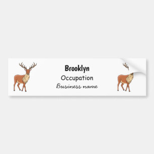 Autocollant De Voiture Reindeer cartoon illustration