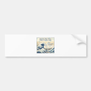 Autocollant De Voiture Rejoignez la vague bleue 2018