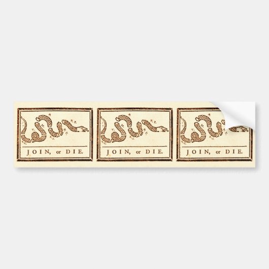 Autocollant De Voiture Rejoindre ou mourir (Devant)