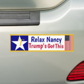 Autocollant De Voiture Relax Nancy Trump a ceci ! (En voiture)