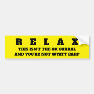 AUTOCOLLANT DE VOITURE RELAXER