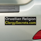 Autocollant De Voiture Religion d'Orwellian (En voiture)
