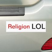 Autocollant De Voiture Religion LOL (En voiture)