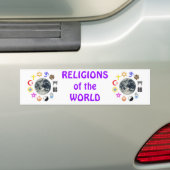 Autocollant De Voiture RELIGIONS du MONDE (En voiture)