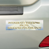 Autocollant De Voiture Religions intolérantes (En voiture)
