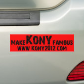 Autocollant De Voiture Rendez Kony célèbre - Kony 2012 (En voiture)