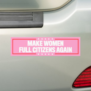 Autocollant De Voiture Rendre les femmes citoyennes à part entière Pro-Ch