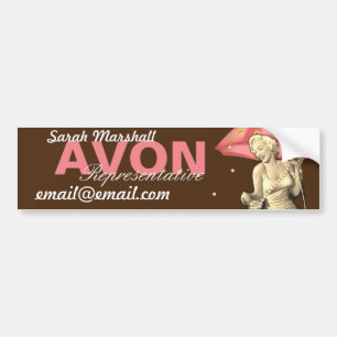 Autocollant De Voiture Représentant Avon Rétro